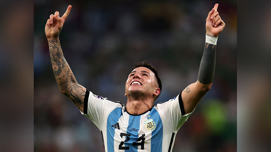 Left-central midfield: Enzo Fernandez (Argentina) — An absolute revelation for La Albiceleste in midfield, the 21-year-old was Argentina’s most dynamic player in their last two group games. His sublime curling finish against Mexico was an instant highlight, but far more subtle was his assist for Julian Alvarez against Poland, which sealed Argentina’s place in the knockouts