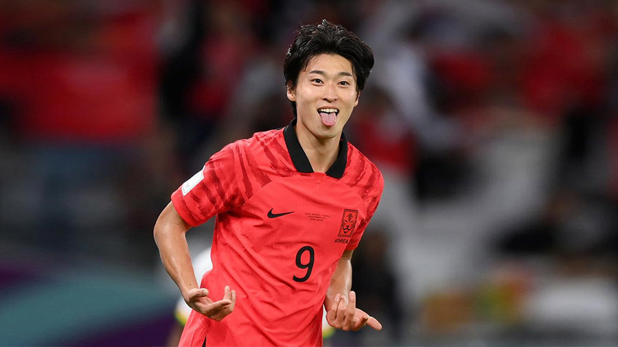 Striker: Choe Gue-sung (Korea Republic) — His nation may have scraped through to the knockouts, but Gue-sung has impressed everyone at Qatar with his star turn. Thanks largely to a brilliant showing against Ghana, where the striker upstaged teammate Song Heung-min to grab two goals, albeit in a losing cause. Both of Gue-sung’s goals were with his head, both were explosive and both will go down among the most memorable headers at this World Cup