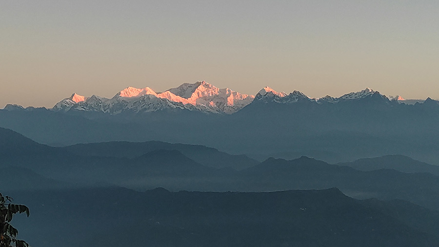Kanchenjunga during sunrise