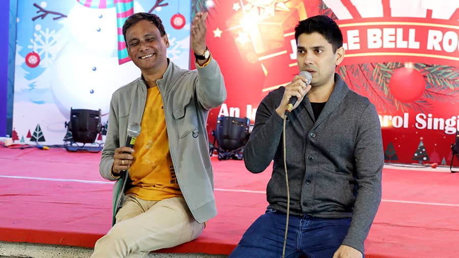 Judges Shayne Hyrapiet and Christopher Lobo sang Michael Jackson’s 'We are the World' as a duet, along with individual performances of two Christmas carols each 