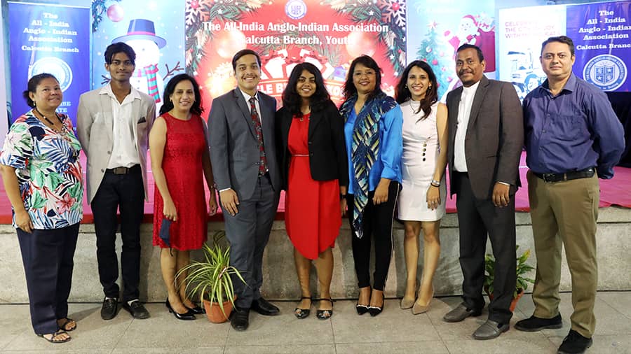 The organising committee of Jingle Bell Rockout. ‘I’d like to thank the All-India Anglo-Indian Association for giving us this chance to bring so many people together, of different castes and creeds, to celebrate Christmas,’ said Dennis Rozario, senior committee member of the All-India Anglo-Indian Association and event co-ordinator of Jingle Bell Rockout