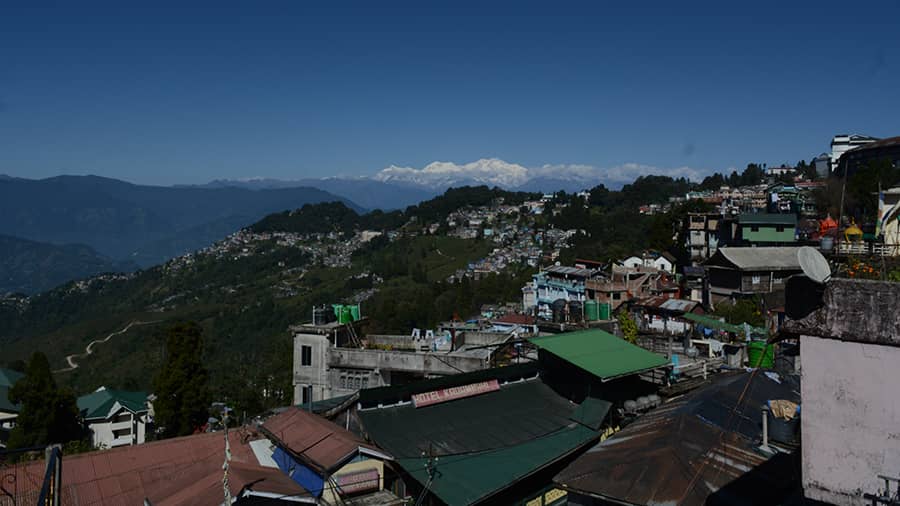 The spread of Darjeeling town 