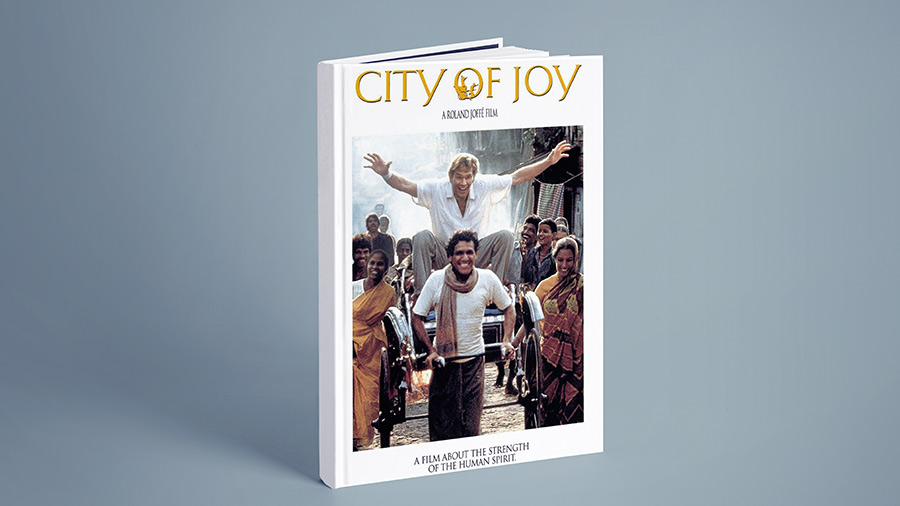 A poster of the 1992 film ‘City of Joy’ that was based on Lapierre’s novel