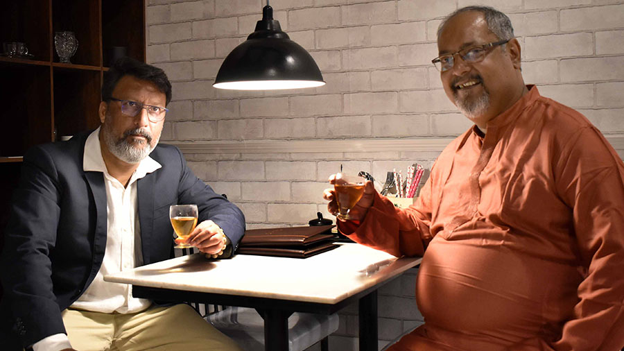 Owners of the cafe, Jaideep Gangopadhyay and Indranil Bhaduri