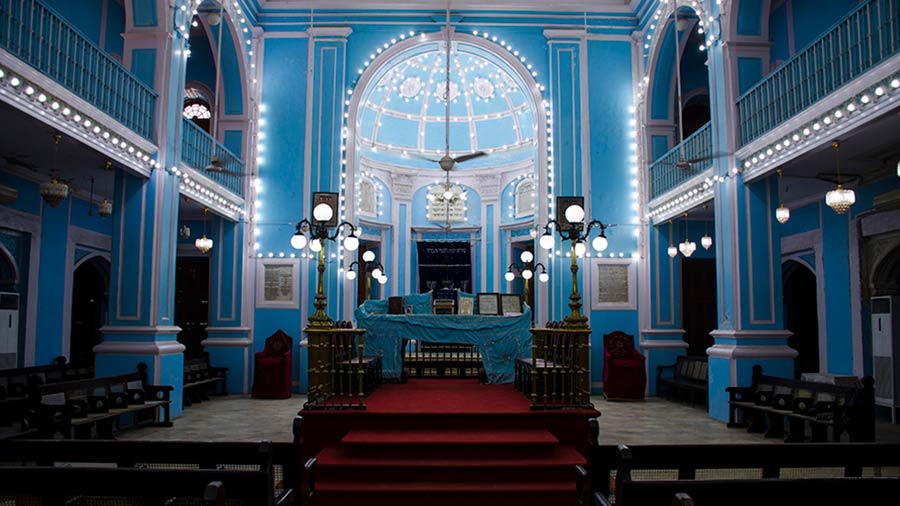 Interiors of Magen David Synagogue, Byculla, Mumbai 