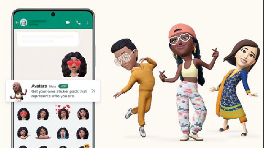 WhatsApp Allow avatars on WhatsApp to channel your personality
