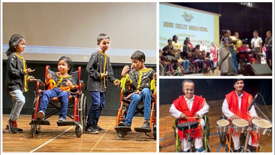 Students and teachers of IICP take the stage at Indus Valley World School