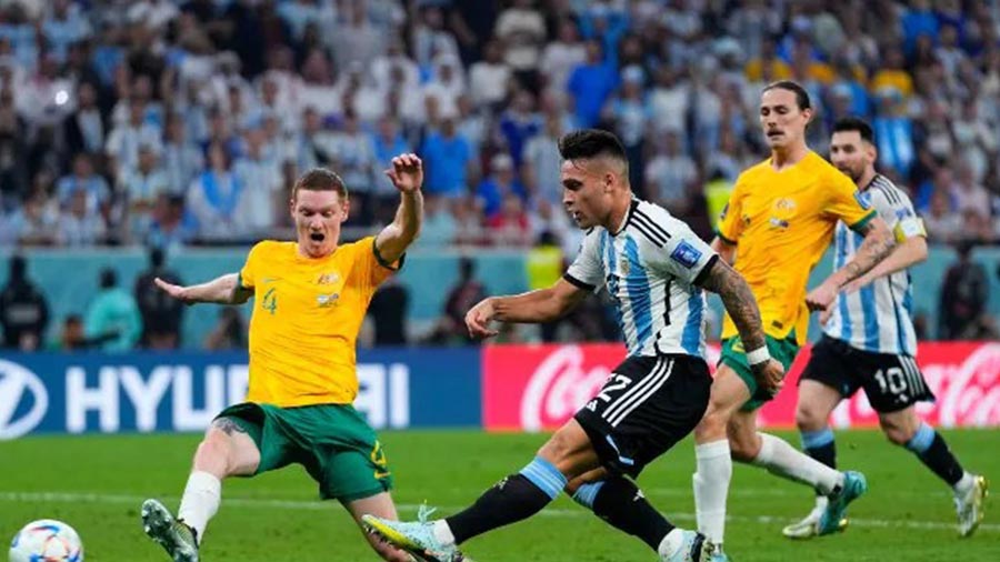 Lautaro Martinez had a night to forget against Australia after a clumsy cameo off the bench