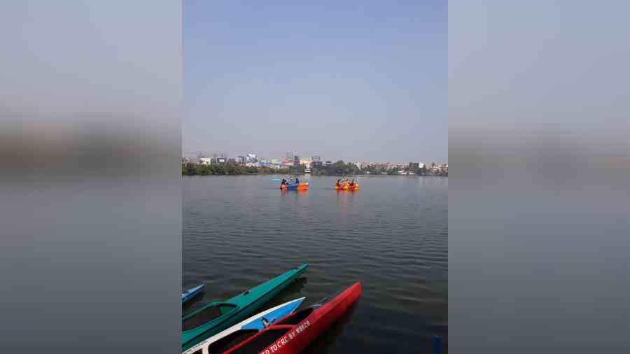 Kayaks parked at Captain Bheri