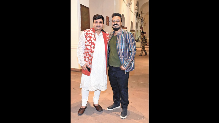  Designer Abhishek Dutta (right)