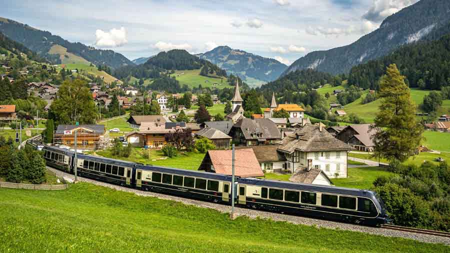 The Swiss rail system isn’t just one of the world’s most efficient, but also offers sweeping panoramas
