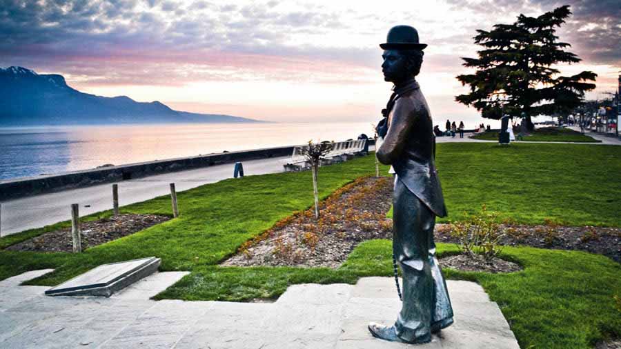 Sir Charles Spencer Chaplin spent the last 25 years of his life in Manoir de Ban with unobstructed views of the Lake Geneva