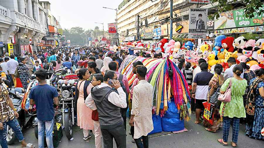 Hawkers’ stalls in the New Market area during the survey last month