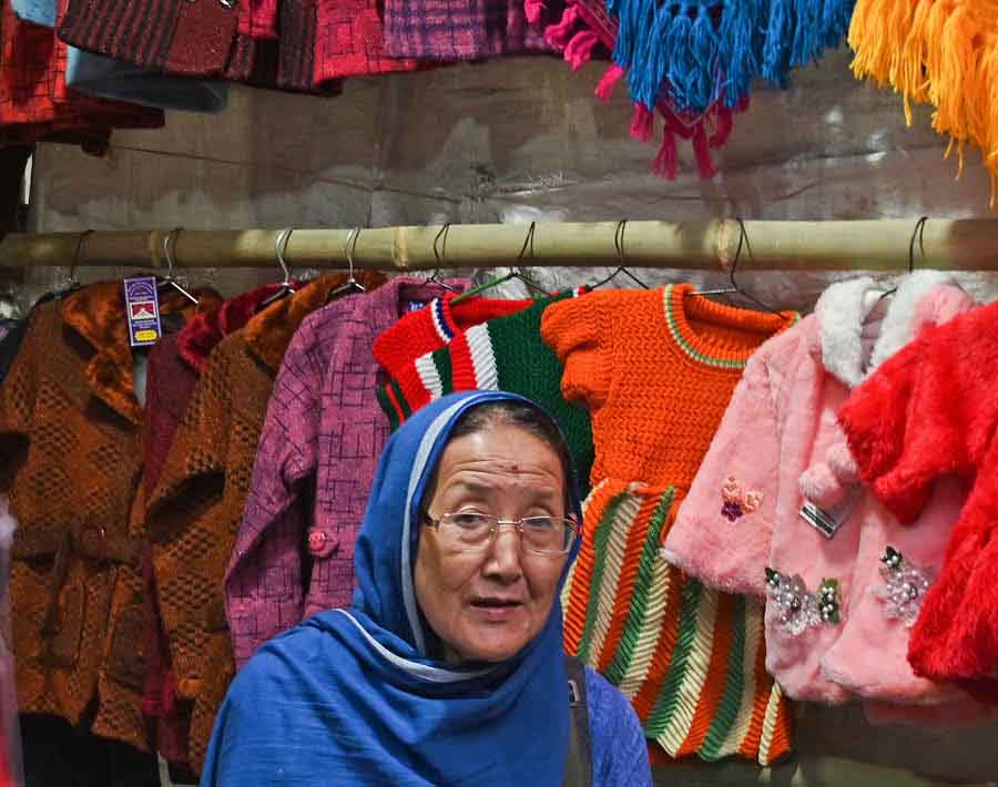 The shopkeepers come from Darjeeling, Shimla, Kashmir, Himachal Pradesh and Bhutan. They stay in the nearby area for these months.Some of them have been coming here for generations