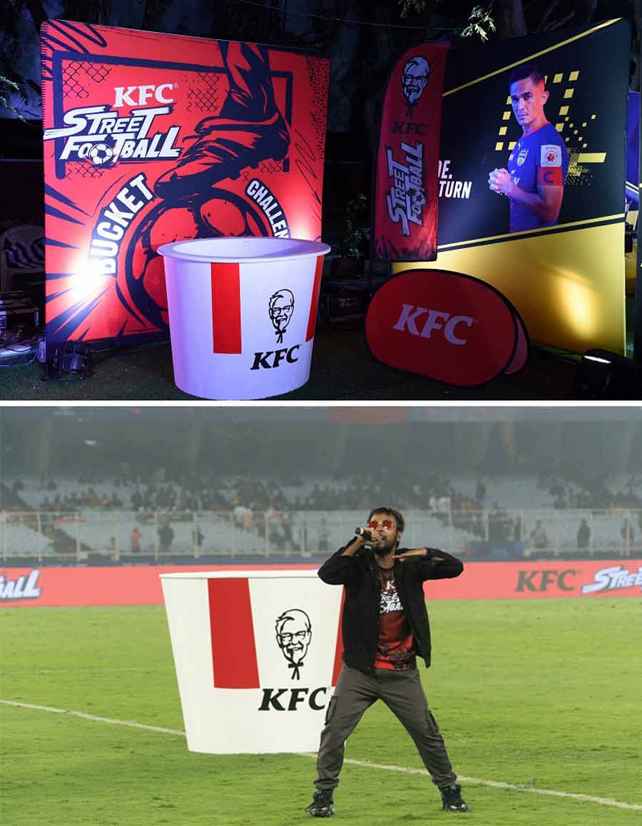 KFC India and Hero Indian Super League (ISL) have collaborated for KFC Street Football, a platform which will give young football players and fans across India a scope to showcase their talent and passion for the sport. The event was unveiled in Kolkata at the Vivekananda Yuba Bharati Krirangan (Salt Lake stadium) where rapper Cizzy (right) delivered an energetic performance. From December, football fans interested in taking part in the event will be able to post online videos of their football moves with the hashtag #KFCStreetFootball. ISL spectators will also get the chance to participate in on-ground challenges. Top performers will get to perform at half-time during the games. Star footballer Bhaichung Bhutia, said, “India has an unexplored reservoir of football talent, especially at the grassroots level. With the Hero Indian Super League and the introduction of KFC Street Football, we are looking at the first-ever platform in the country that allows young football enthusiasts to showcase their talent to a national audience. I am thrilled to announce this unique collaboration and look forward to an amazing gaming season this year.”