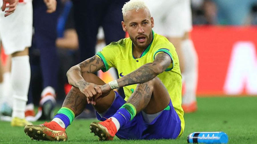 Neymar in shock after Brazil lost on penalties to Croatia