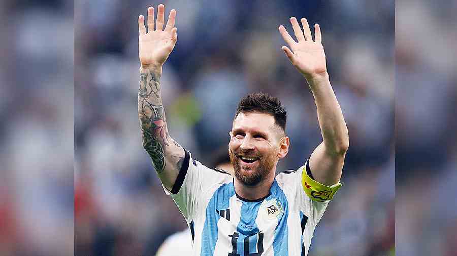 Lionel Messi after Argentina’s semi-final win on Tuesday