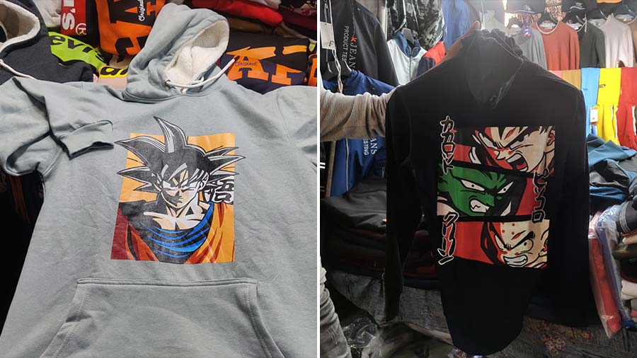 “Iss winter New Market mein Dragon Ball Z superhit hai!” a shopkeeper said, while brandishing a grey Goku hoodie for Rs 550. The popular cartoon has made a huge comeback this year, with another stall selling a hoodie with Piccolo and Krillin for Rs 450