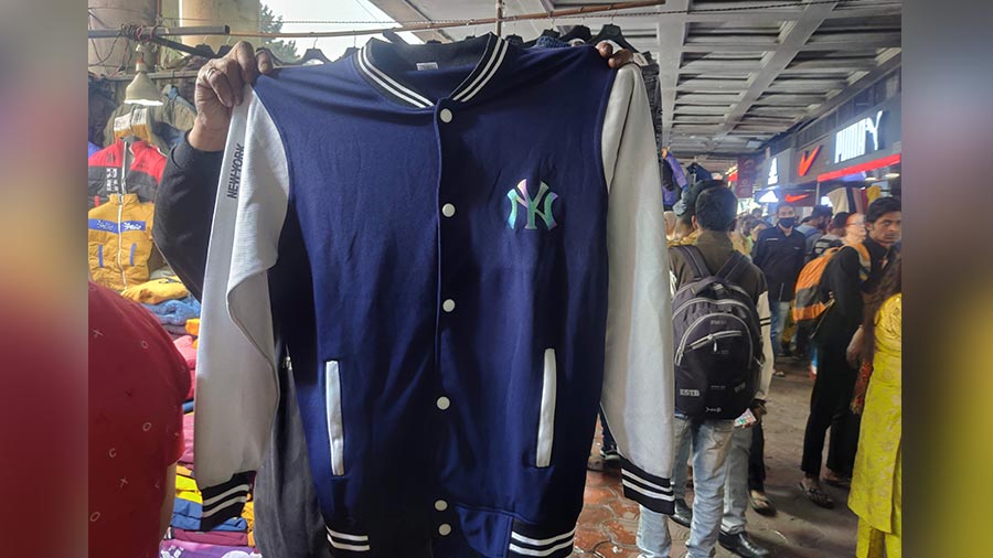 Bomber jackets never go out of style, and this blue one, priced at Rs 450, is in high demand. The prices first quoted are always pre-haggling so sharpen your bargaining skills for better deals