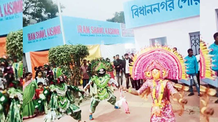 Chhau dance at the opening ceremony.