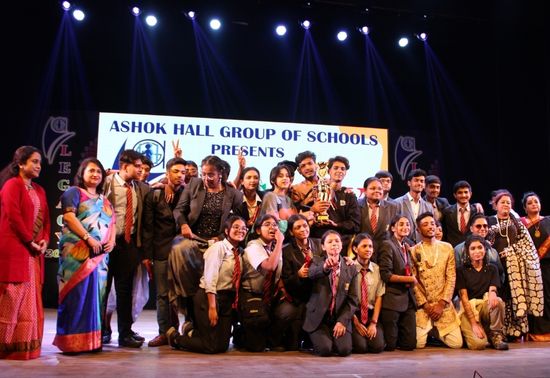Aditya Academy Senior Secondary School, Dumdum won the trophy for maximum participation