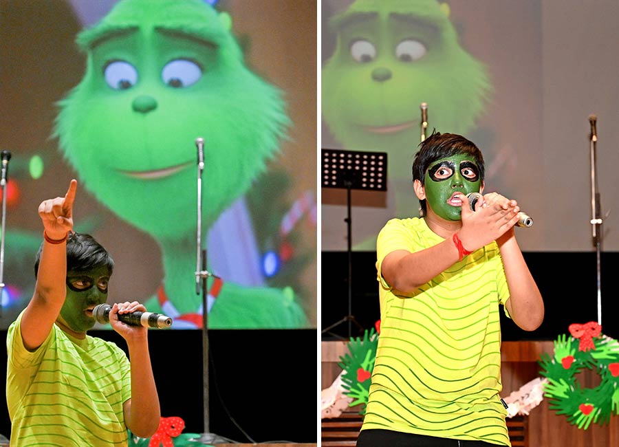 The naughty green grinch failed to steal the Christmas as everyone in the audience was immersed in high Christmas spirits 