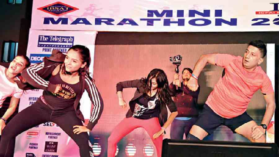 The intense Zumba session energised all the attendees.