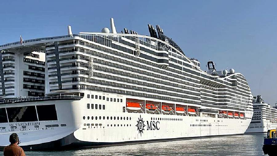 MSC World Europa, the cruise ship hotel for fans in Doha