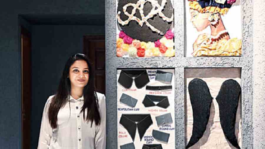 Angel Agarwal strikes a pose at her store