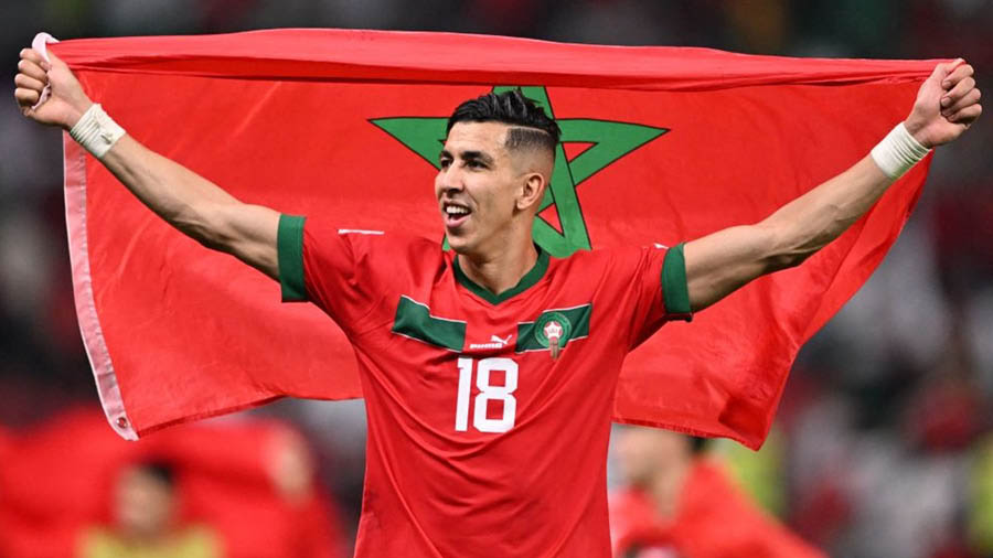 Centre-back: Jawad El Yamiq (Morocco) — Asked to step into the back four due to a series of injuries to his teammates, El Yamiq settled into Morocco’s defence seamlessly against Portugal. A jack-of-all-trades defender whose first instinct is to get the ball out of harm’s way, El Yamiq was magnificent in the quarter-final, before putting in a solid showing in a losing cause against the defending champions in the next round