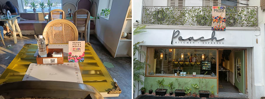 Poach Kitchen, which opened in July and has become the talk of Southern Avenue, has tent cards on its tables, and wears a flag at its entrance. Incidentally, one of the first queer-friendly spaces in Kolkata, Mocha Cafe, was also helmed by Nikhil Chawla, the same face behind Poach and its sister brand Marbella's
