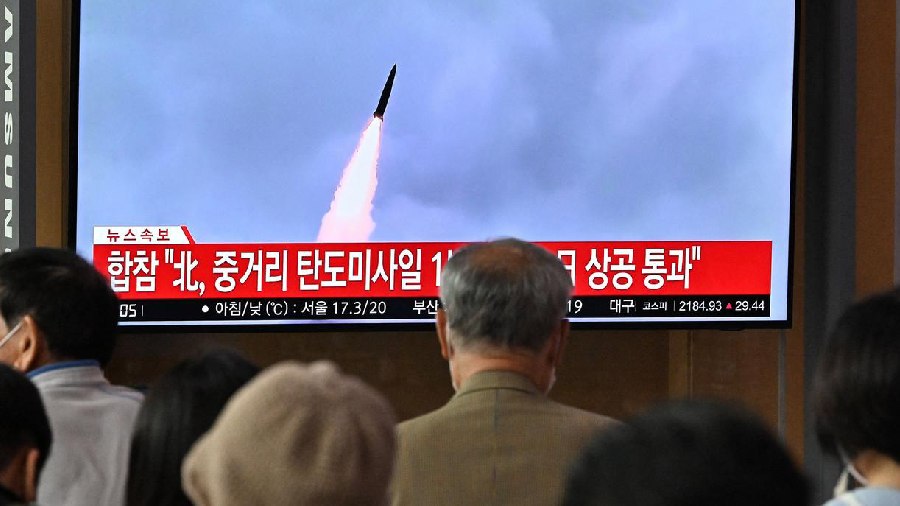 Authorities in South Korea and Japan detected the North Korean missiles on Sunday morning