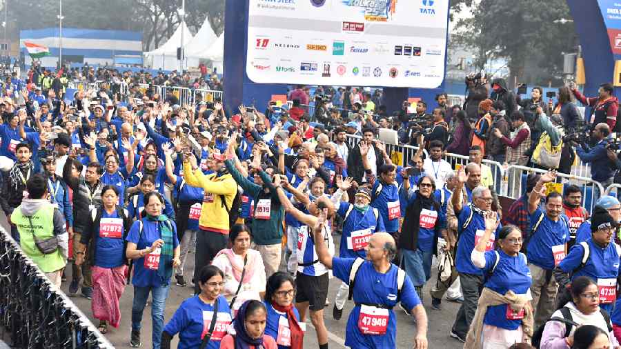 The Senior Citizens’ Run on Red Road on Sunday morning