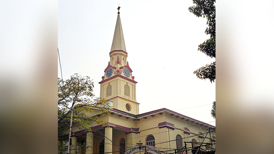 An external view of the church
