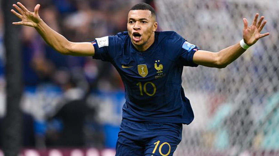 Kylian Mbappe became only the second man to score a World Cup final hat-trick and the first to lose the final after doing so
