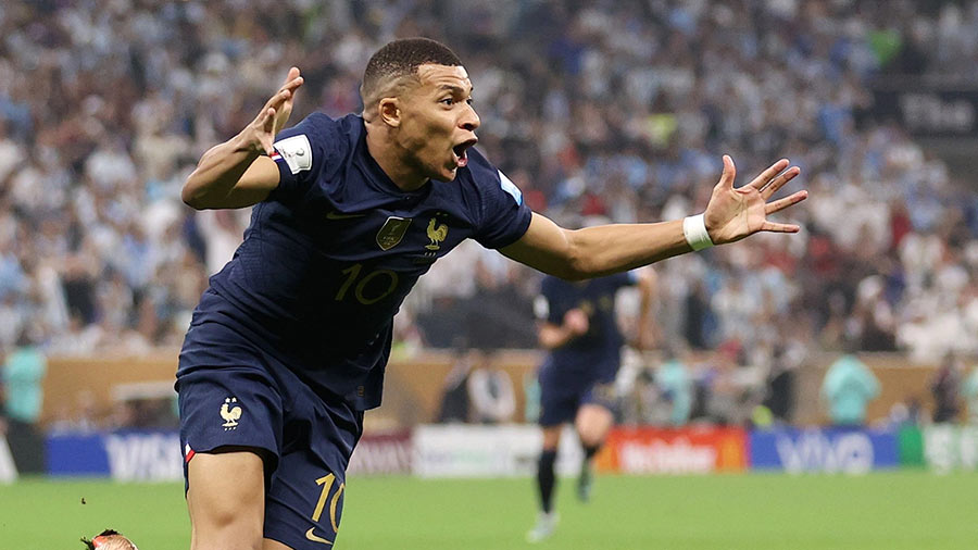 Kylian Mbappe finished the World Cup in Qatar as top-scorer with eight goals, including a hat-trick in the final 