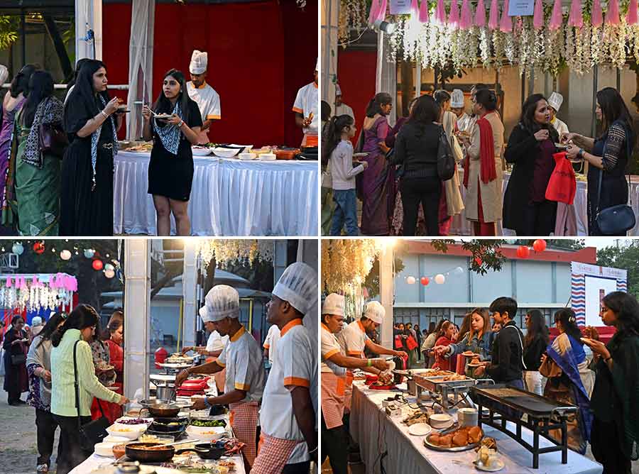 From momos to pav bhaji and pizzas to hot gurer rosogolla, the food tents were always teeming with food lovers