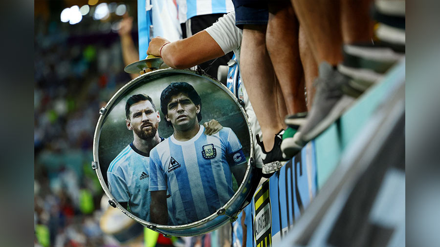 The Messi-Maradona drum that became one of the most iconic symbols of the World Cup in Qatar 