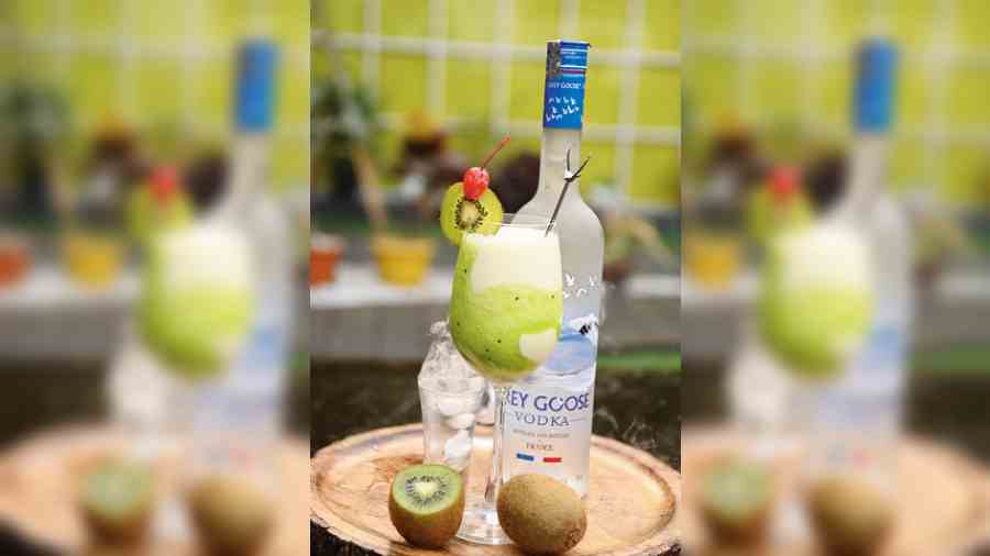 Fiery German: This refreshing vodka-based drink comes with the goodness of fresh fruits like kiwis. Rs 600