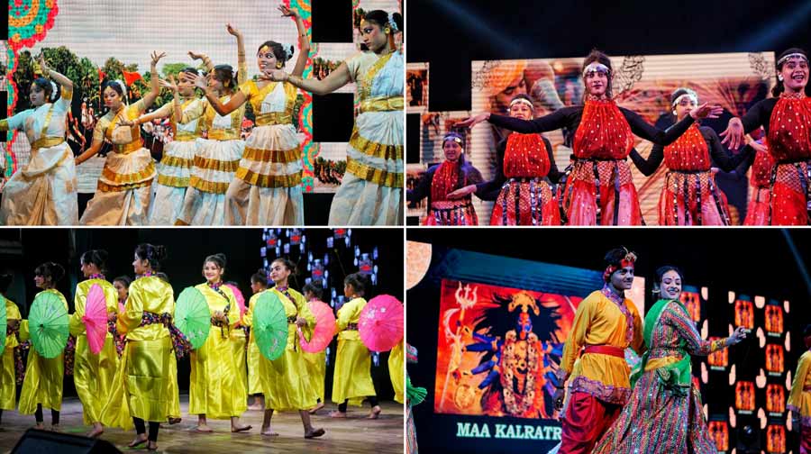 The main attraction of the event was the section where students showcased the cultural diversity of Festivals around the world. From Bengal’s own Durga Puja to Japan’s Awa Odori; from Spain’s La Tomatina to Saudi Arabia’s Jenadriyah, from Odisha’s Rath Yatra to Kerala’s Onam,  and Punjab’ s Baisakhi to Navratri and Eid — all were represented by the students along with the perfect choice of song and colorfully coordinated costumes 