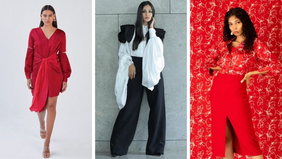 Wear bold prints or go for the classic Christmas red, and look like a diva this Xmas
