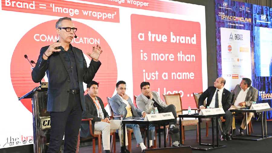 David Taylor speaks at the Brand Conclave on Tuesday