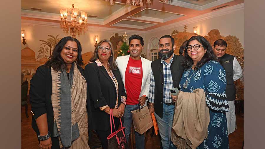 Roni Mazumder with Chef Doma Wang and Culinary Culture’s Dolon Dutta Chowdhury, Madhusree Basu Roy and Anindya Basu Roy