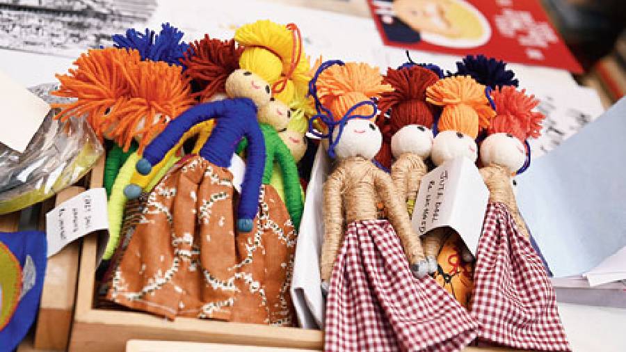 Handmade dolls at Artsy