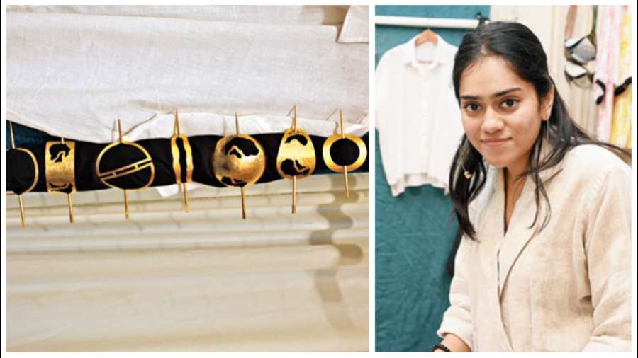 DE’ANMA’s brass and metal hair accessories are statement-musts in the dresser. “We got in TIS our new collection that is all about stones and hair accessories. They are made of brass, gold coating and silver. Kolkata is a market with so many different types of people and our accessories cater to all whether they love chunky pieces or prefer minimal accessorising,” said Priyanka Desai, designer, De’anma.