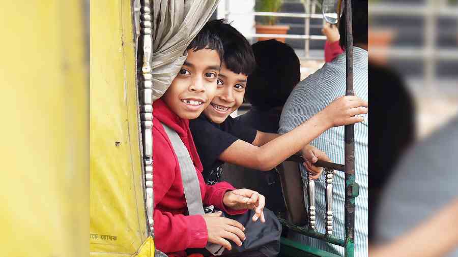 Two kids travelling in an auto on VIP Road smiled when asked about their destination. “We are going to Nicco Park,” said one of them