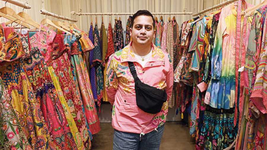 SIDDHARTHA BANSAL displayed the label’s festive’23 collection and luxury pret occasionwear collection at TIS this year. Featuring a wide range of silhouettes like tunics, dresses, lehngas, the stall was a glam colour-pop corner at TIS. “We have got three collections — Blooming Tales that we recently showcased at Lakme Fashion Week, our upcoming resort wear and Indian wear collection,” said Siddhartha Bansal, designer.