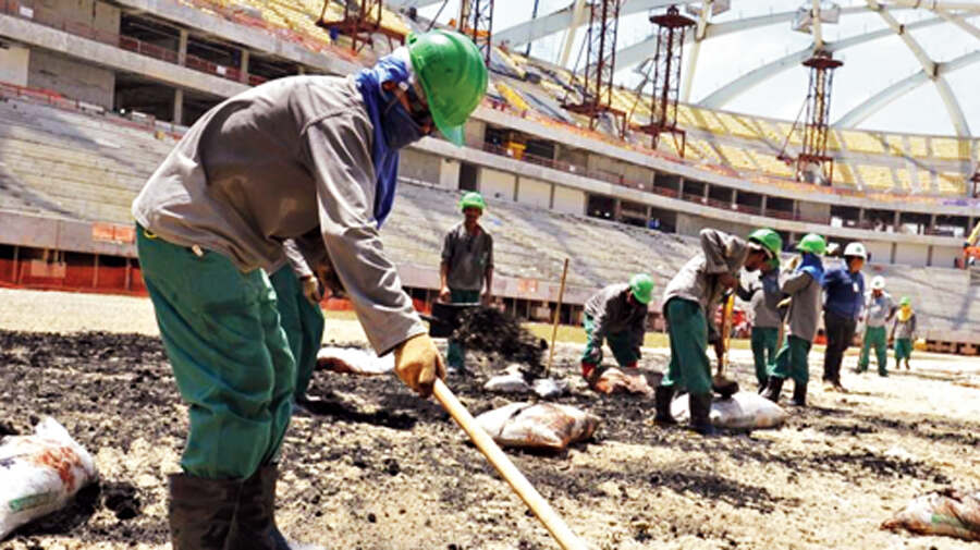 About 500 people might have died as a result of poor working conditions during the construction of the World Cup stadiums in Qatar