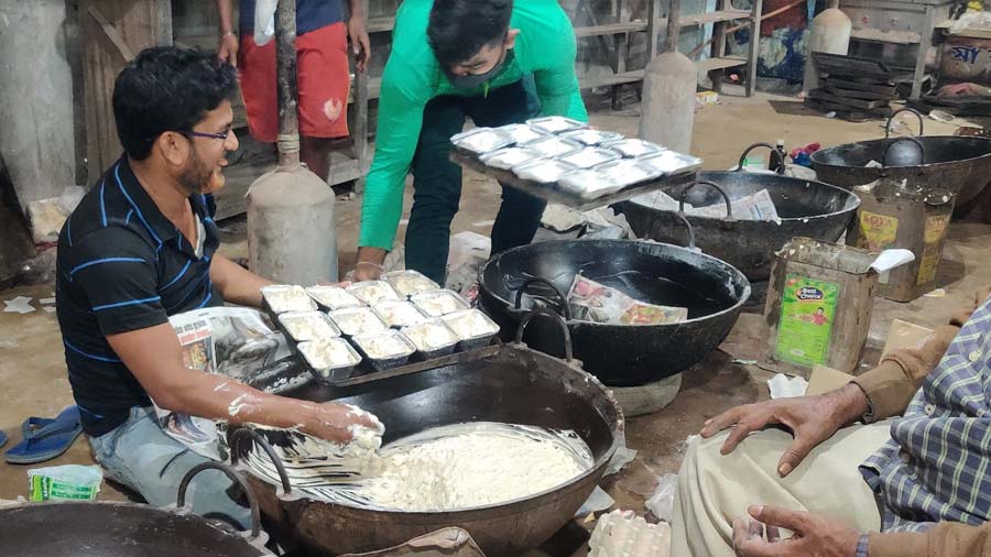 At Karco, all the cake mixing is done by hand