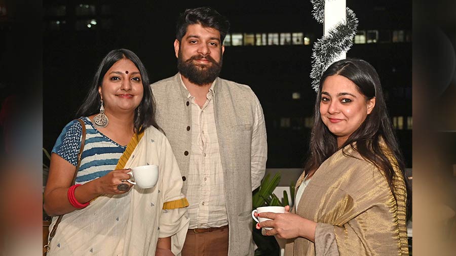Let’s get this par-tea started! Shuli Ghosh and Rewant Lokesh of Sienna Cafe with Diya Katyal